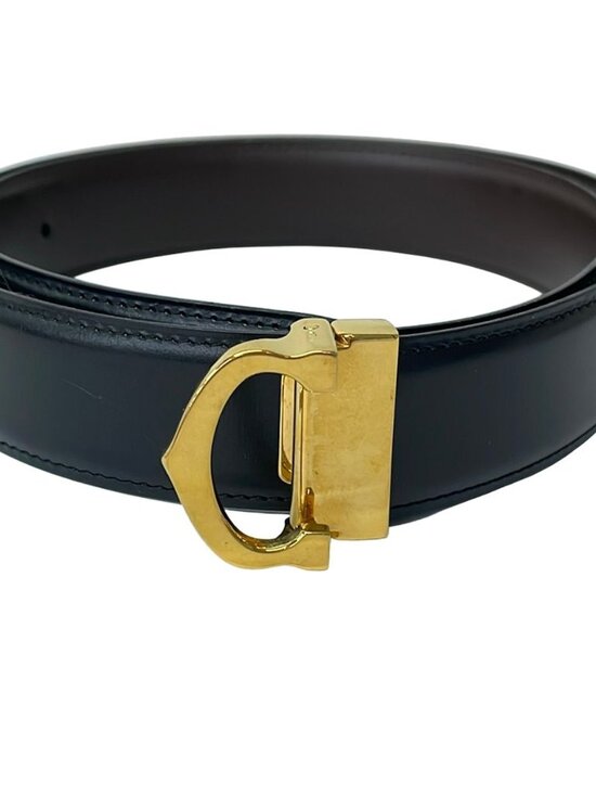 Cartier Belt Black Gold Leather main image 4